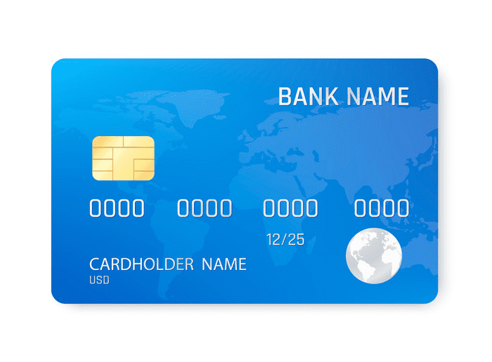 Blue Credit Card Clipart
