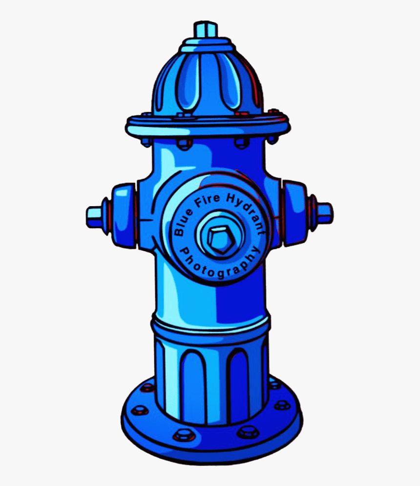 Blue Fire Hydrant Clipart
