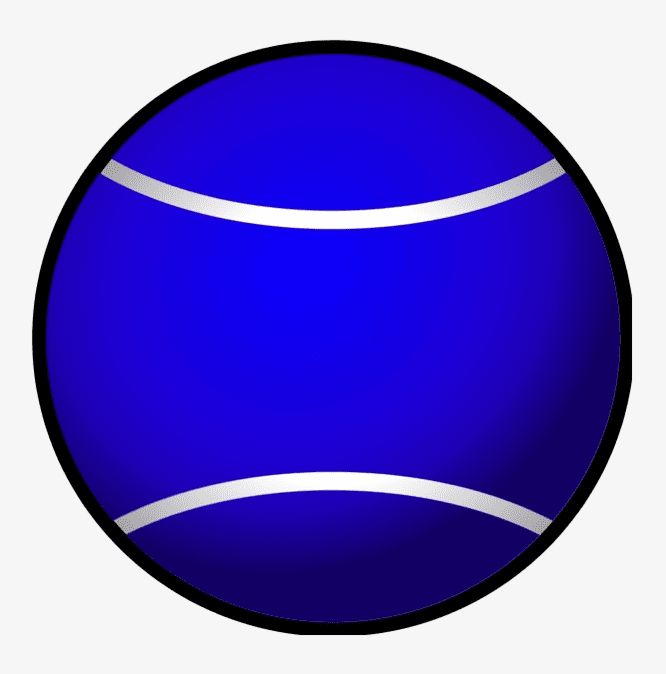 Blue Tennis Ball Clipart