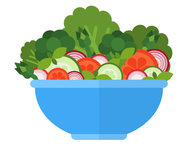 Bowl of Salad Clipart