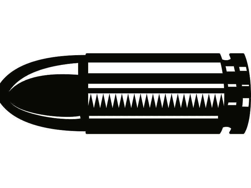 Bullet Clipart Black and White