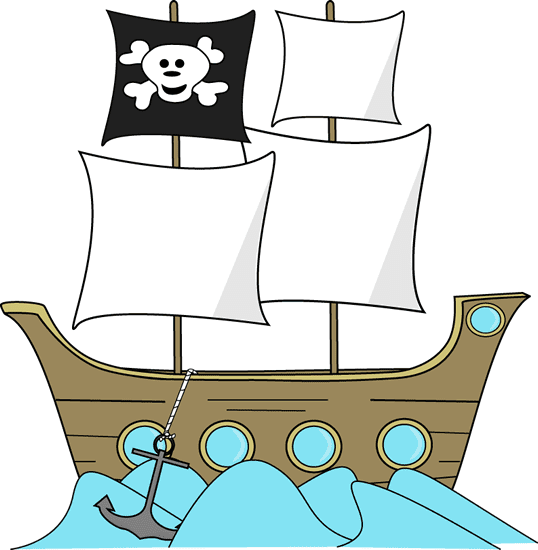 Cute Pirate Ship Clipart Png
