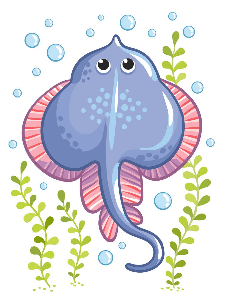 Cute Stingray Clipart Png