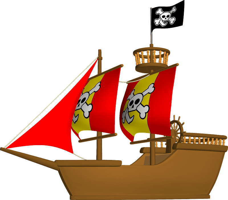 Download Pirate Ship Clipart Transparent Background