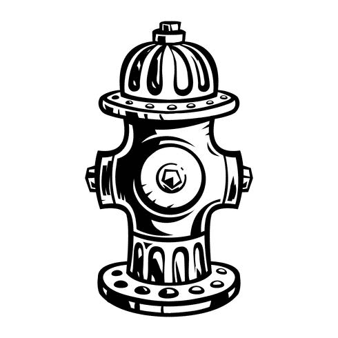 Fire Hydrant Clipart Black and White