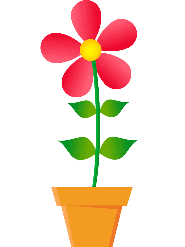 Flower Pot Clipart Free Png Image
