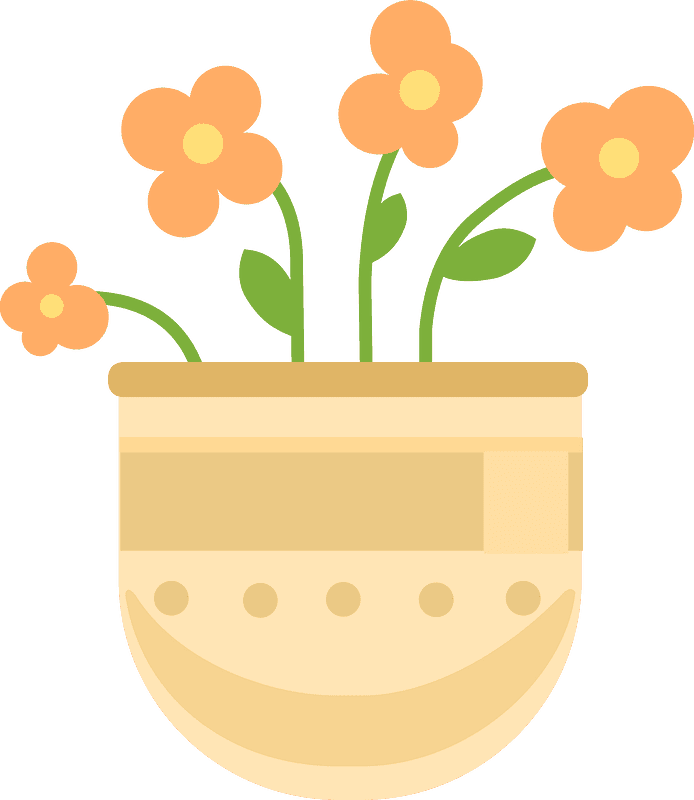 Flower Pot Clipart Transparent Png