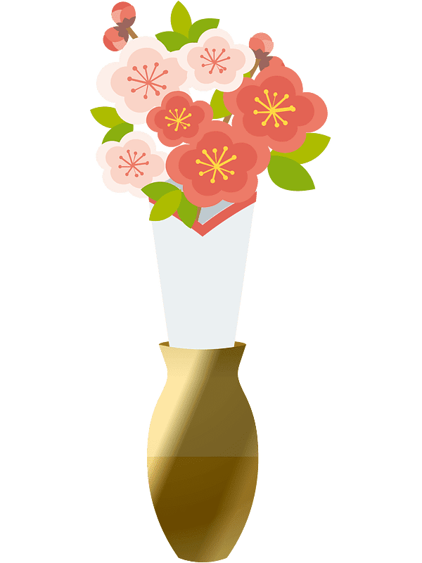 Free Flower Vase Clipart Transparent Background