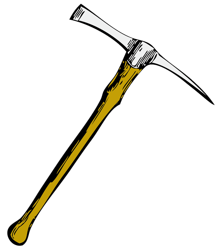 Free Pickaxe Clipart Transparent Background