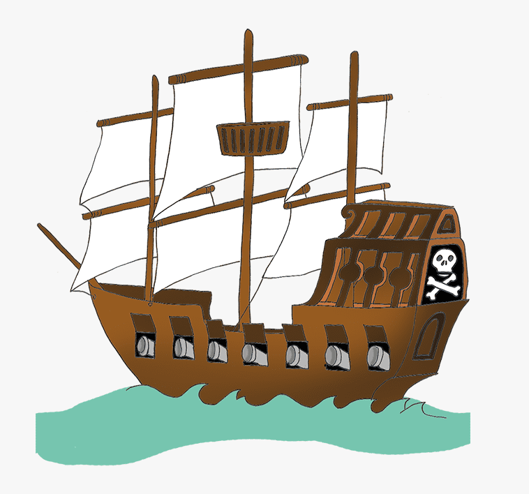 Free Pirate Ship Clipart Photo