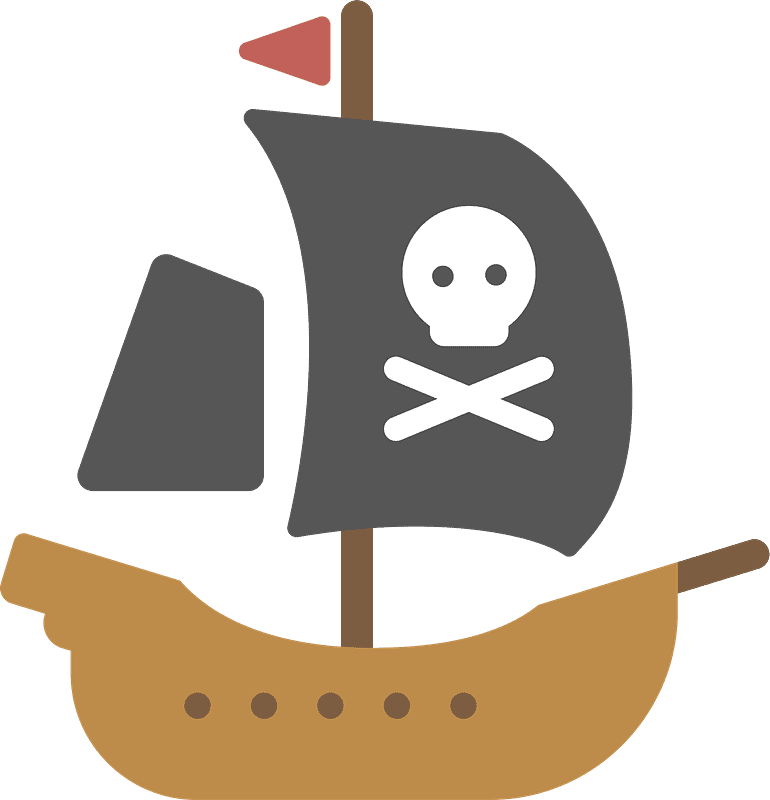 Free Pirate Ship Clipart Transparent Background