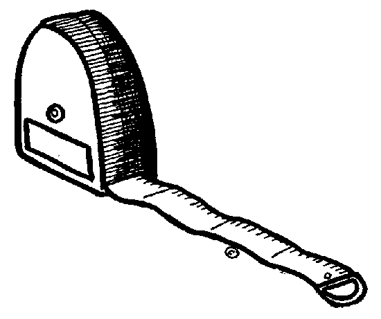 Free Tape Measure Clipart Black and White