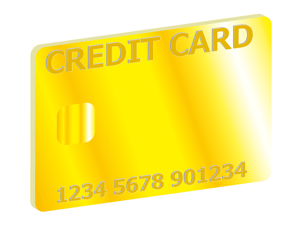 Gold Credit Card Clipart Transparent