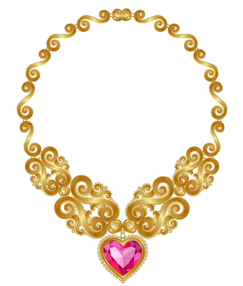 Gold Necklace Clipart