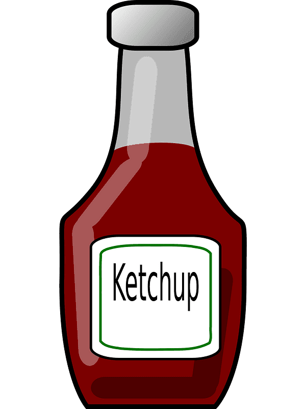 Ketchup Bottle Clipart Transparent Free