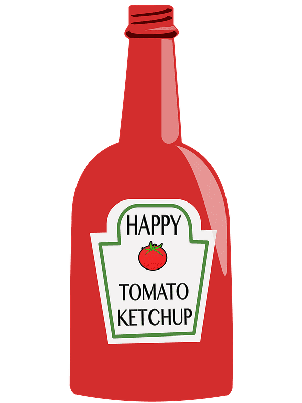 Ketchup Bottle Clipart Transparent Image
