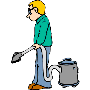 Man With Vacuum Clipart