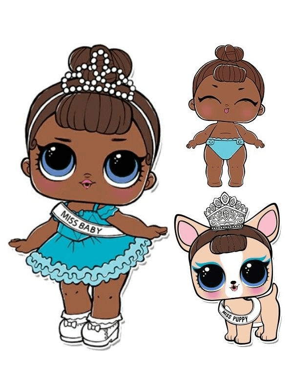Miss Baby Lol Doll Clipart