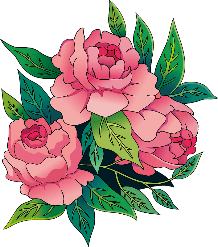 Peonies Clipart Transparent For Free