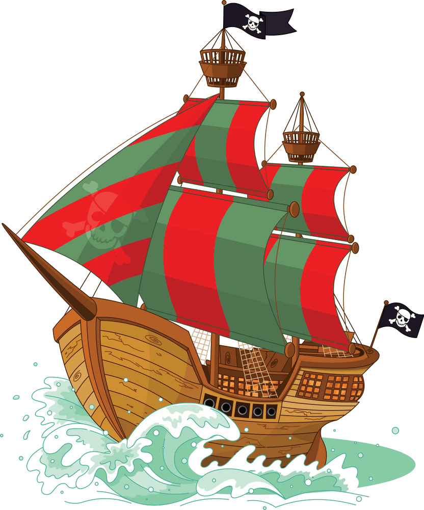 Pirate Ship Clipart Free Png Image