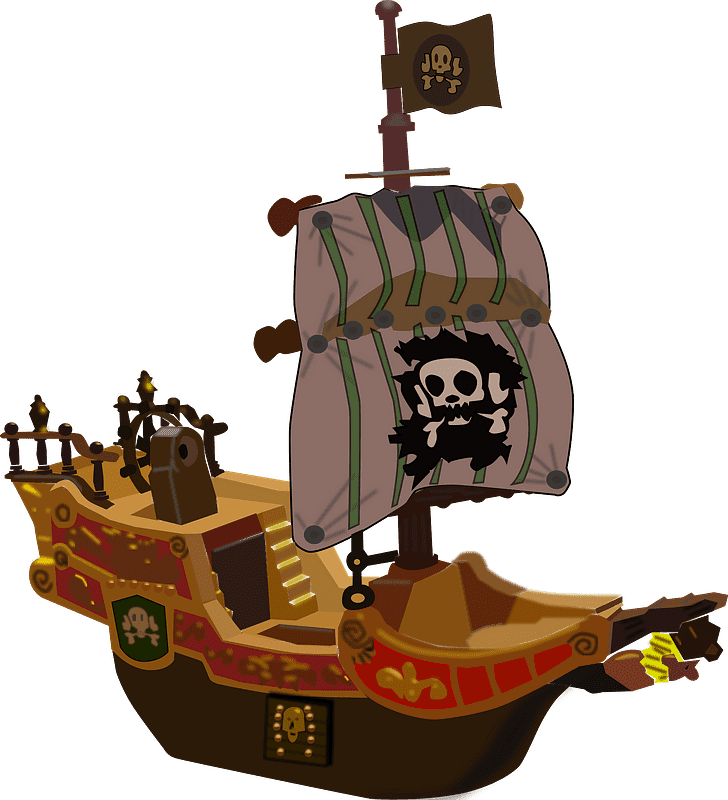 Pirate Ship Clipart Transparent Free