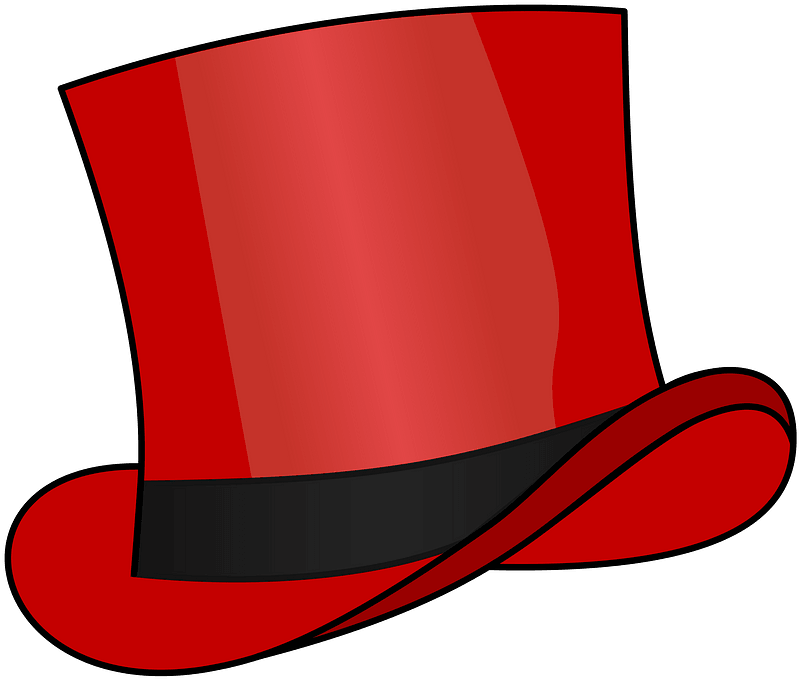 Red Top Hat Clipart Transparent