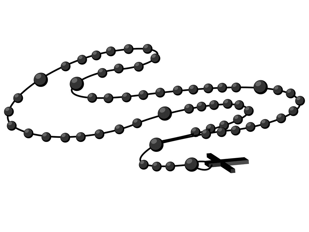 Rosary Beads Clipart Image