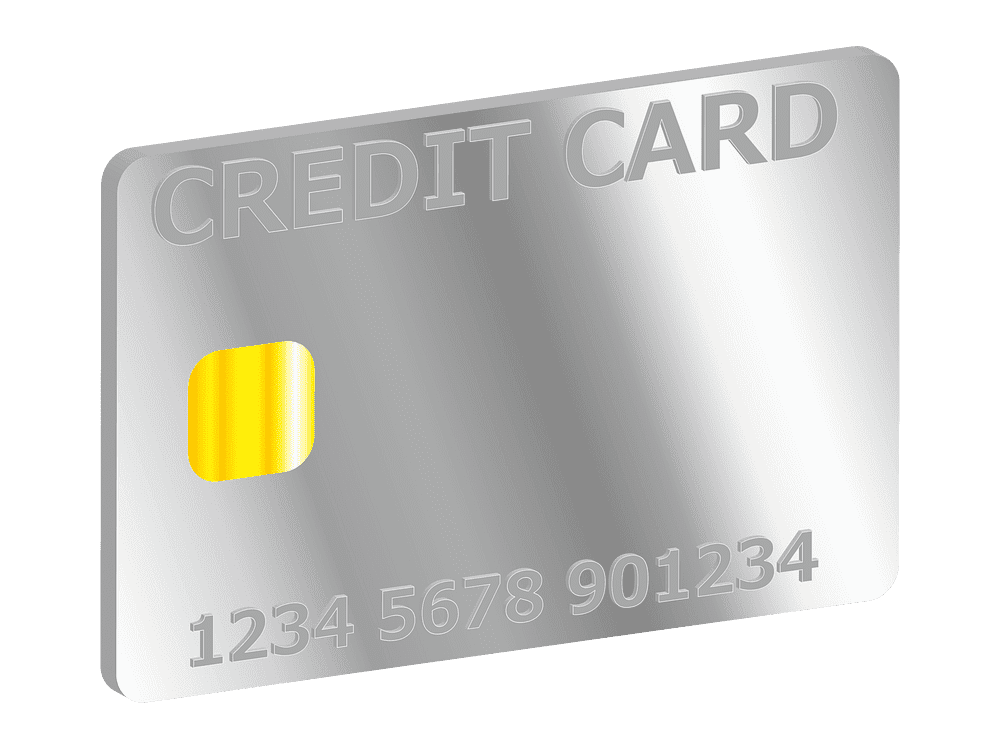 Silver Credit Card Clipart Transparent