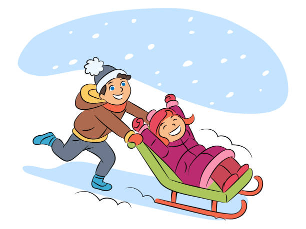 Sledding Clipart Png Pictures