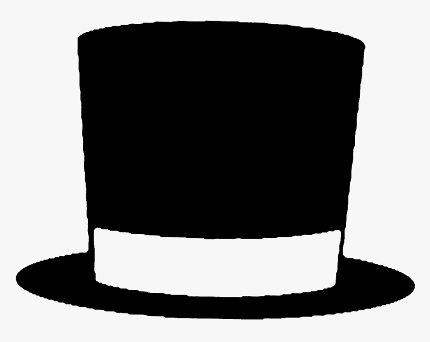 Top Hat Black and White Clipart