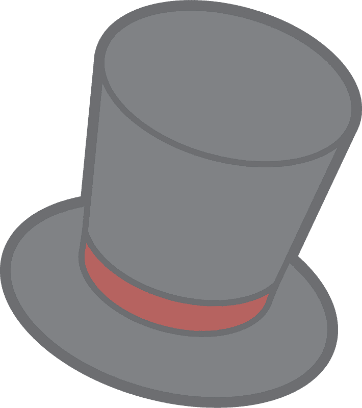 Top Hat Clipart Transparent Bakcground