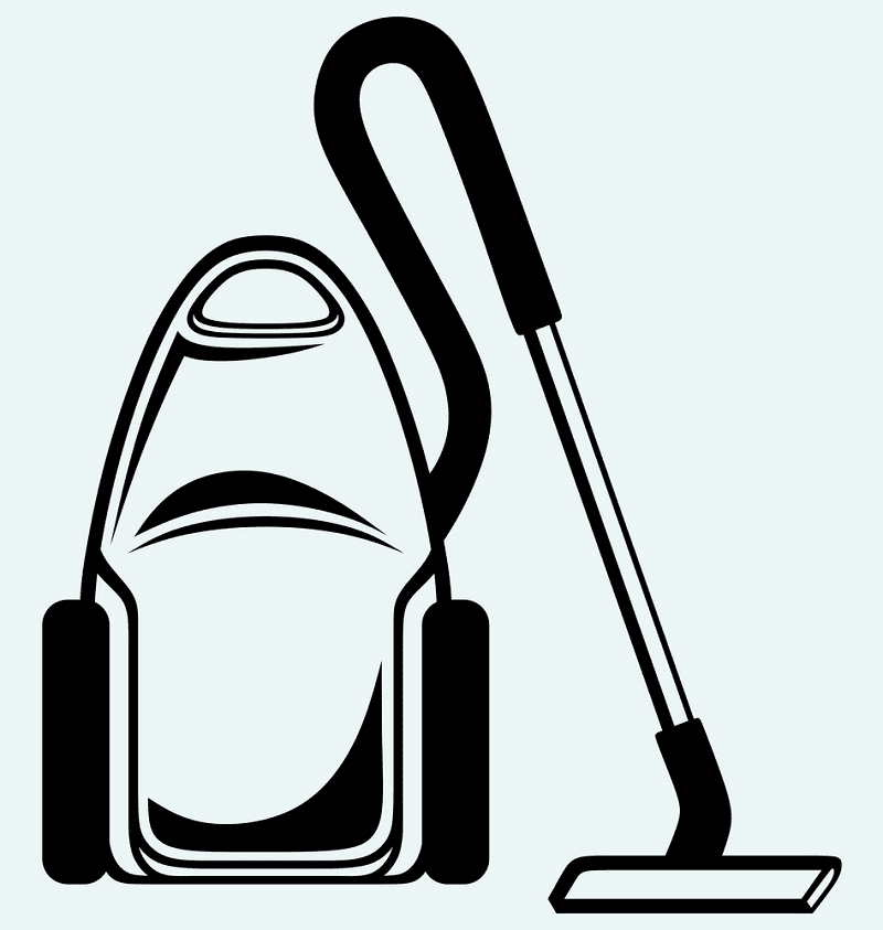 Vacuum Cleaner Clipart Black and White