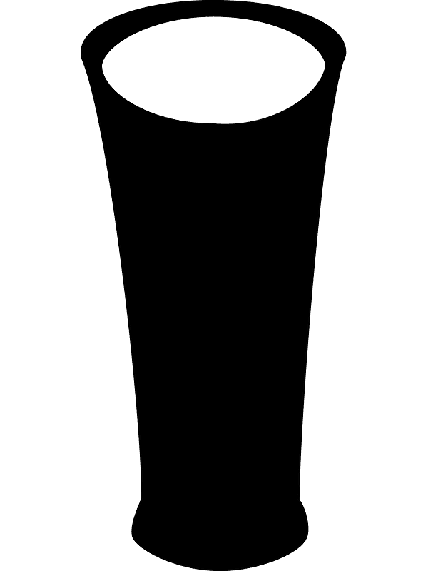 Vase Clipart Black and White