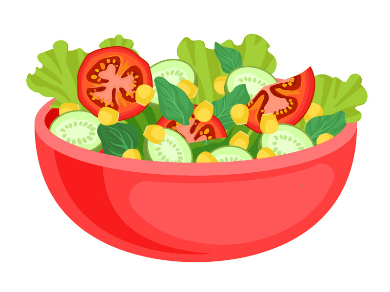 Vegetable Salad Clipart Download