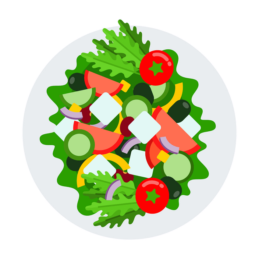 Vegetable Salad Clipart Free