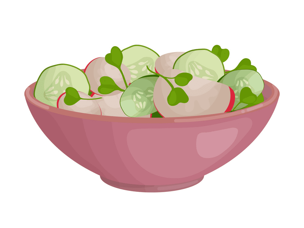Vegetable Salad Clipart Image