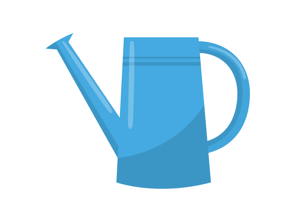 Blue Watering Can Clipart