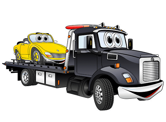 Cartoon Tow Truck Clipart