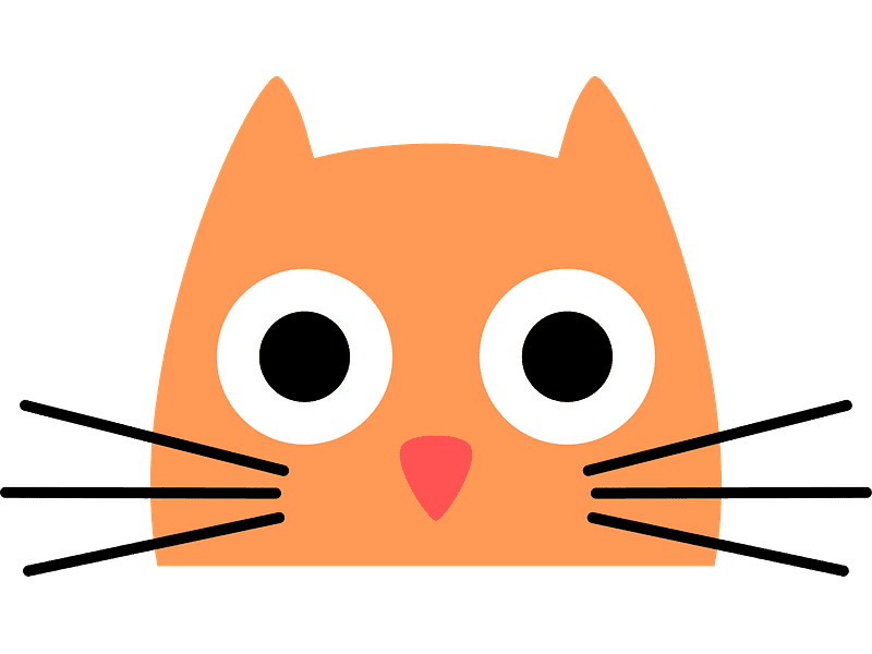 Cat Face Clipart Transparent Image