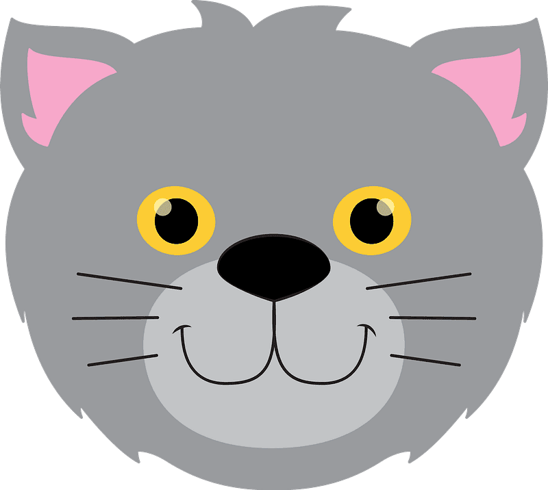 Cat Face Clipart Transparent