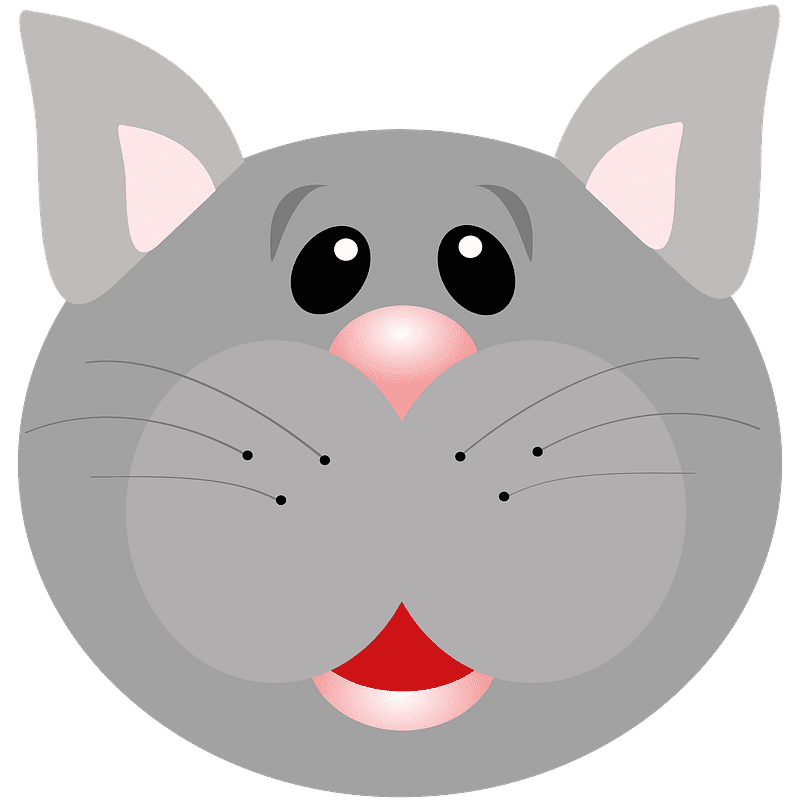 Cute Cat Face Clipart Transparent Png