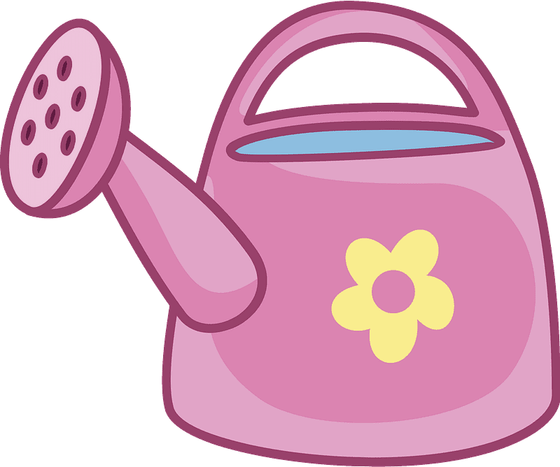 Cute Watering Can Clipart Transparent