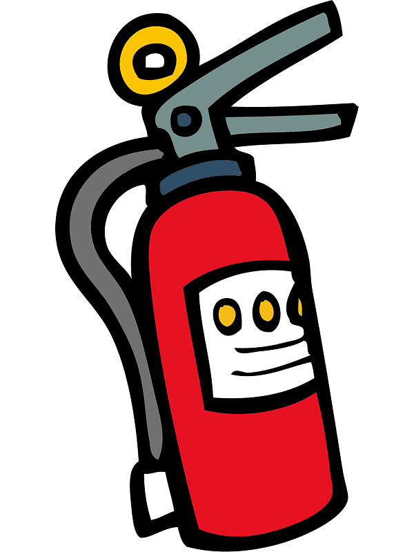 Fire Extinguisher Clipart Transparent Background (1)