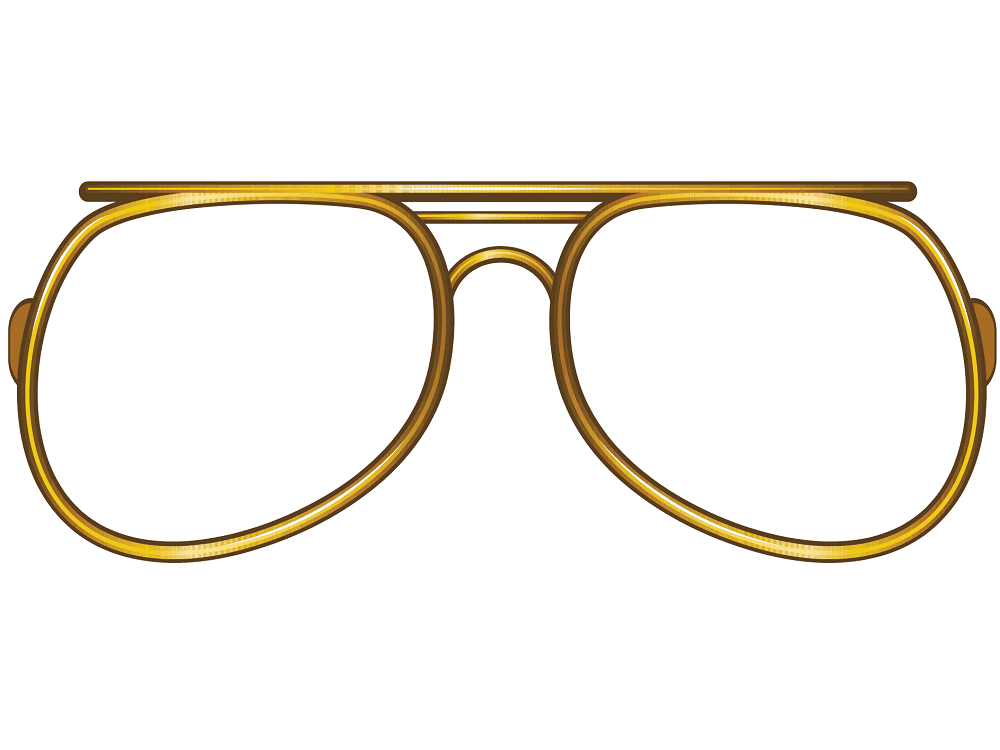 Gold Glasses Clipart