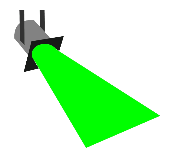 Green Spotlight Clipart