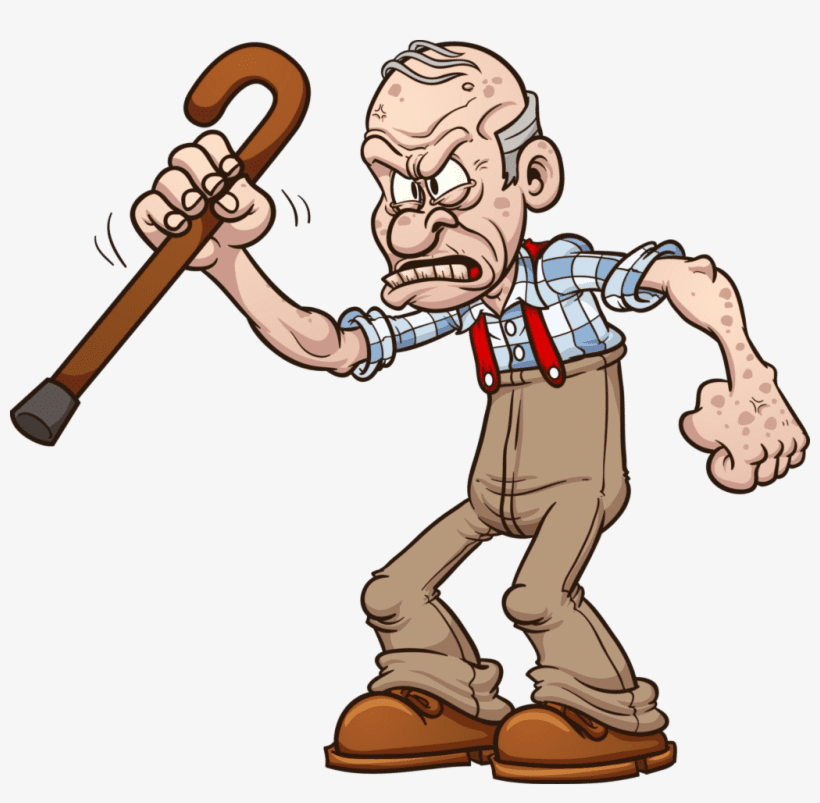 Grumpy Old Man Clipart