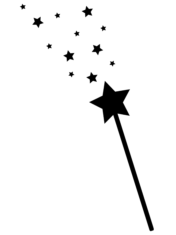 Magic Wand Silhouette Png Image