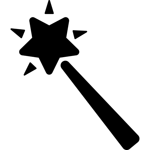 Magic Wand Silhouette Png