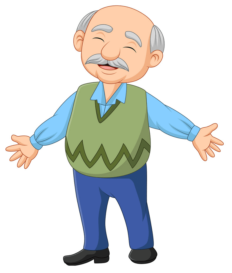 Old Man Clipart Free Photo