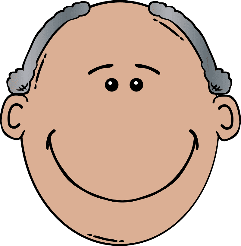 Old Man Face Clipart